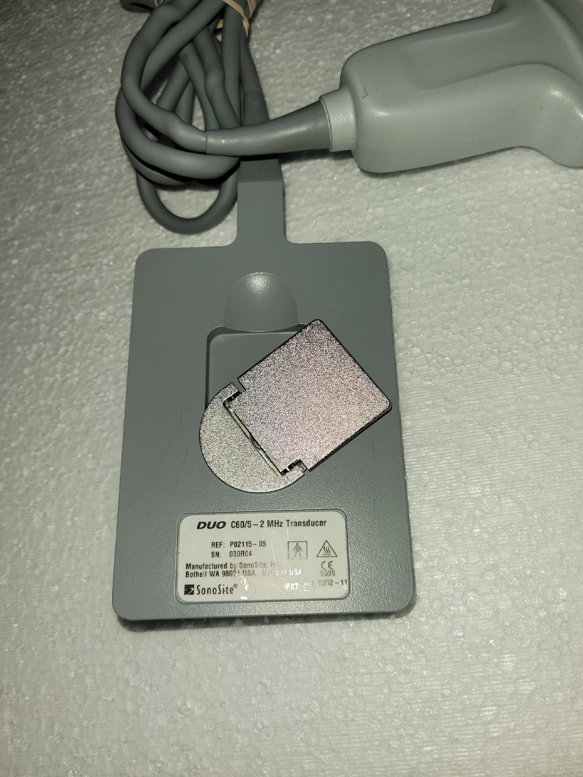 Sonosite C60/5-2 MHz DUO Transducer Probe P02115-05