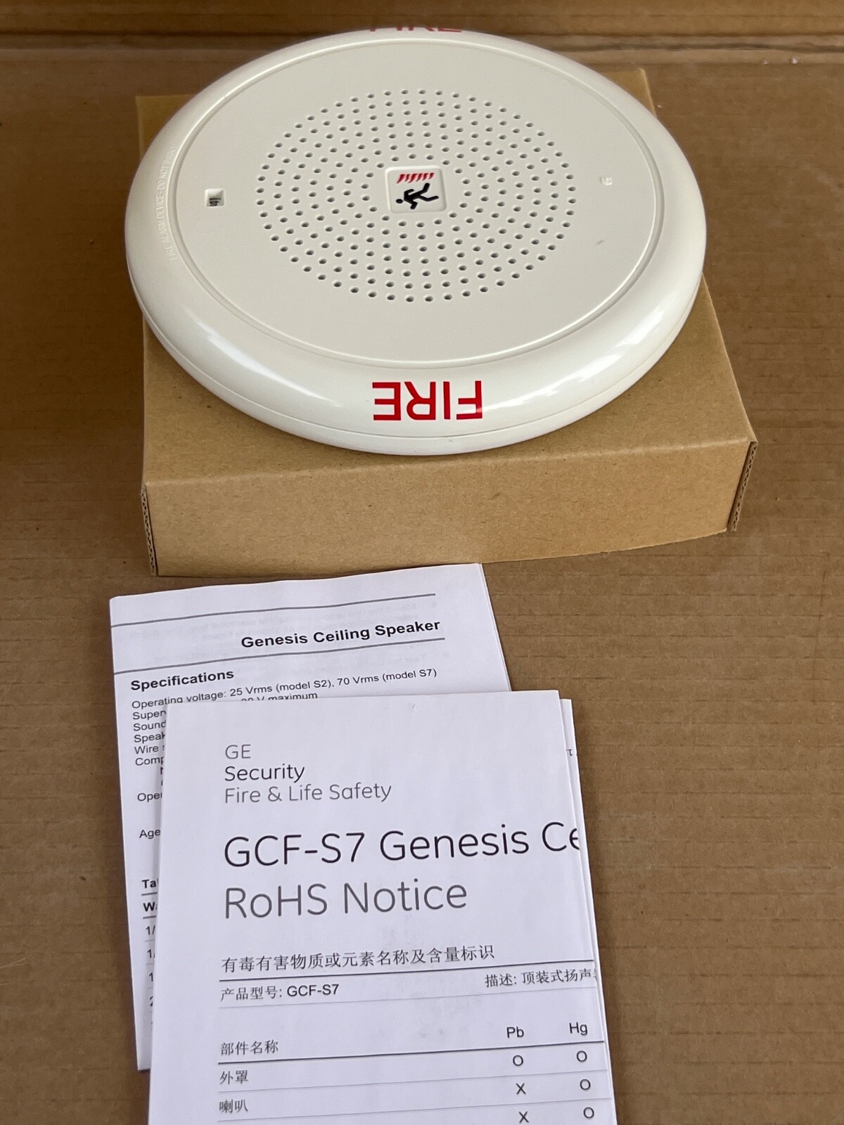 (Lot 2 Pcs) Edwards EST GCF-S7 Genesis Ceiling Speaker