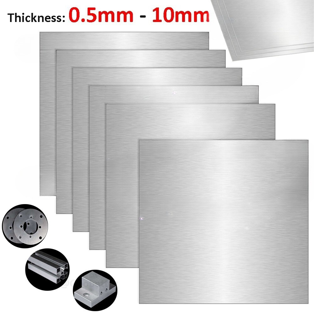Aluminium Sheet Plate 0.5mm 0.8mm 1mm 1.2mm 1.5mm 2mm 3mm 4mm 5mm 6mm 8mm 10mm