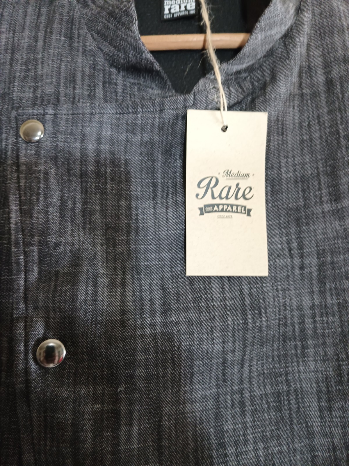 Medium Rare Chefs Apparel Chefs Jacket XL NWT Canada Made Charcoal Vented NWT