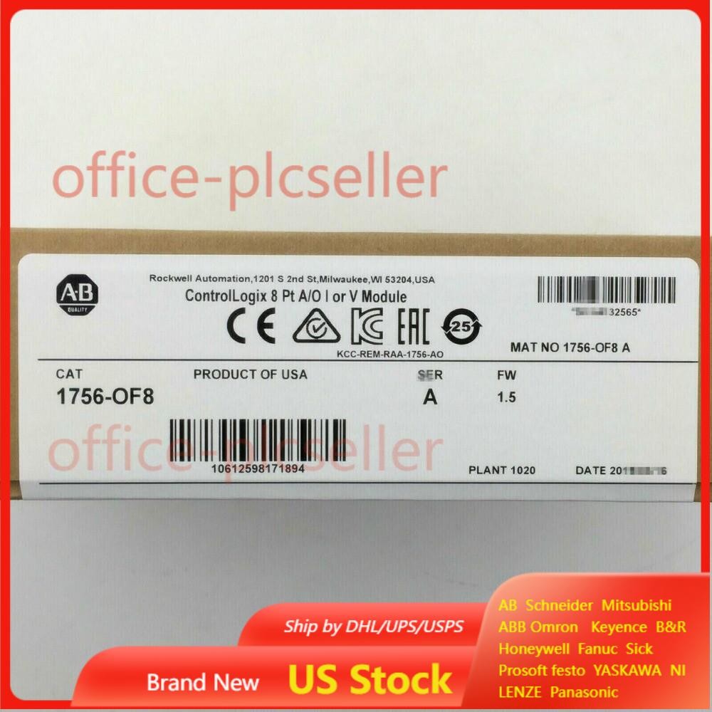 Factory Sealed AB 1756-OF8 SER A ControlLogix 8 Pt Output Module US Free Tax