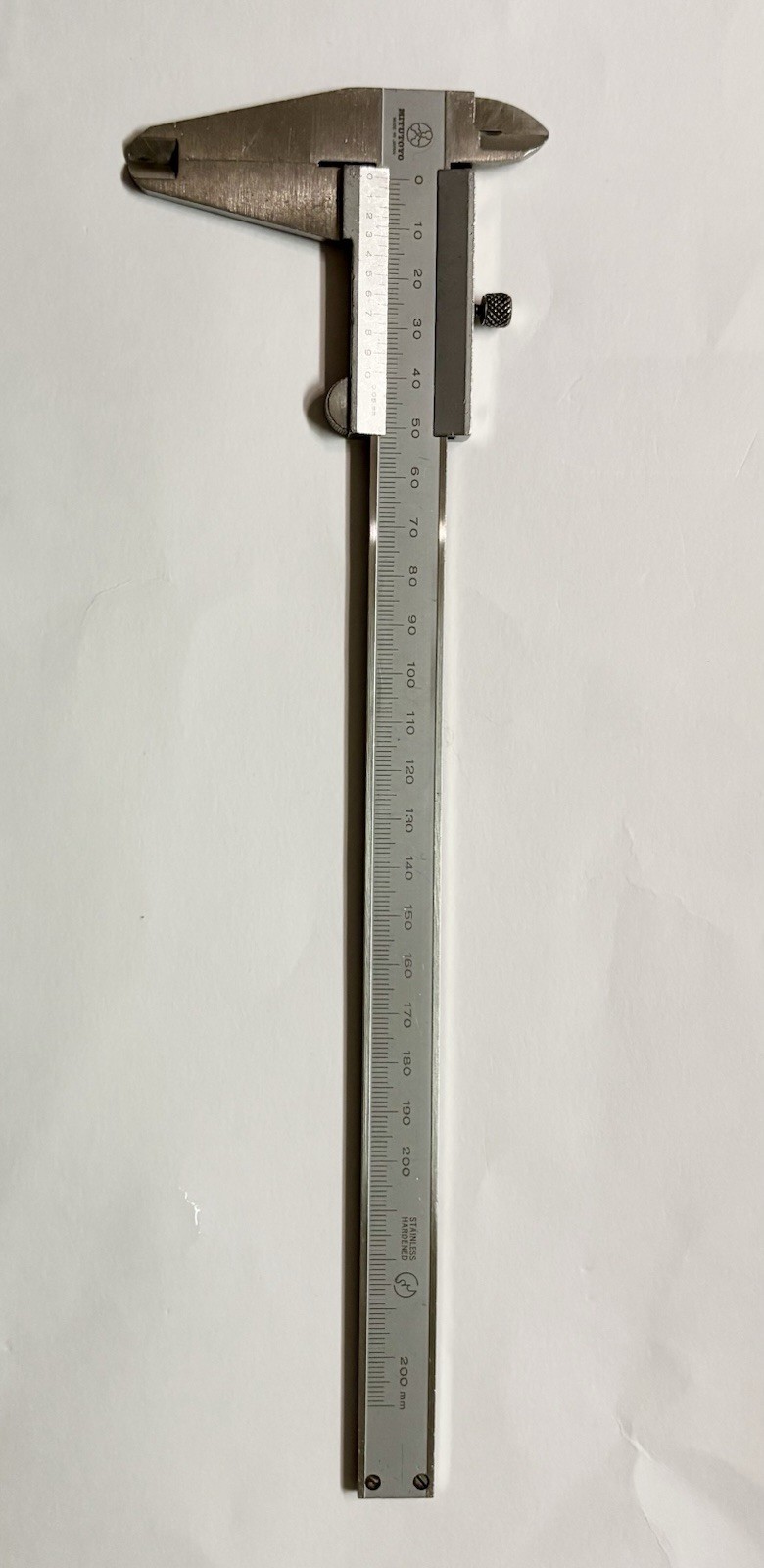 Mitutoyo 200mm Vernier Caliper 0.05mm Stainless Hardened Made in Japan Tested