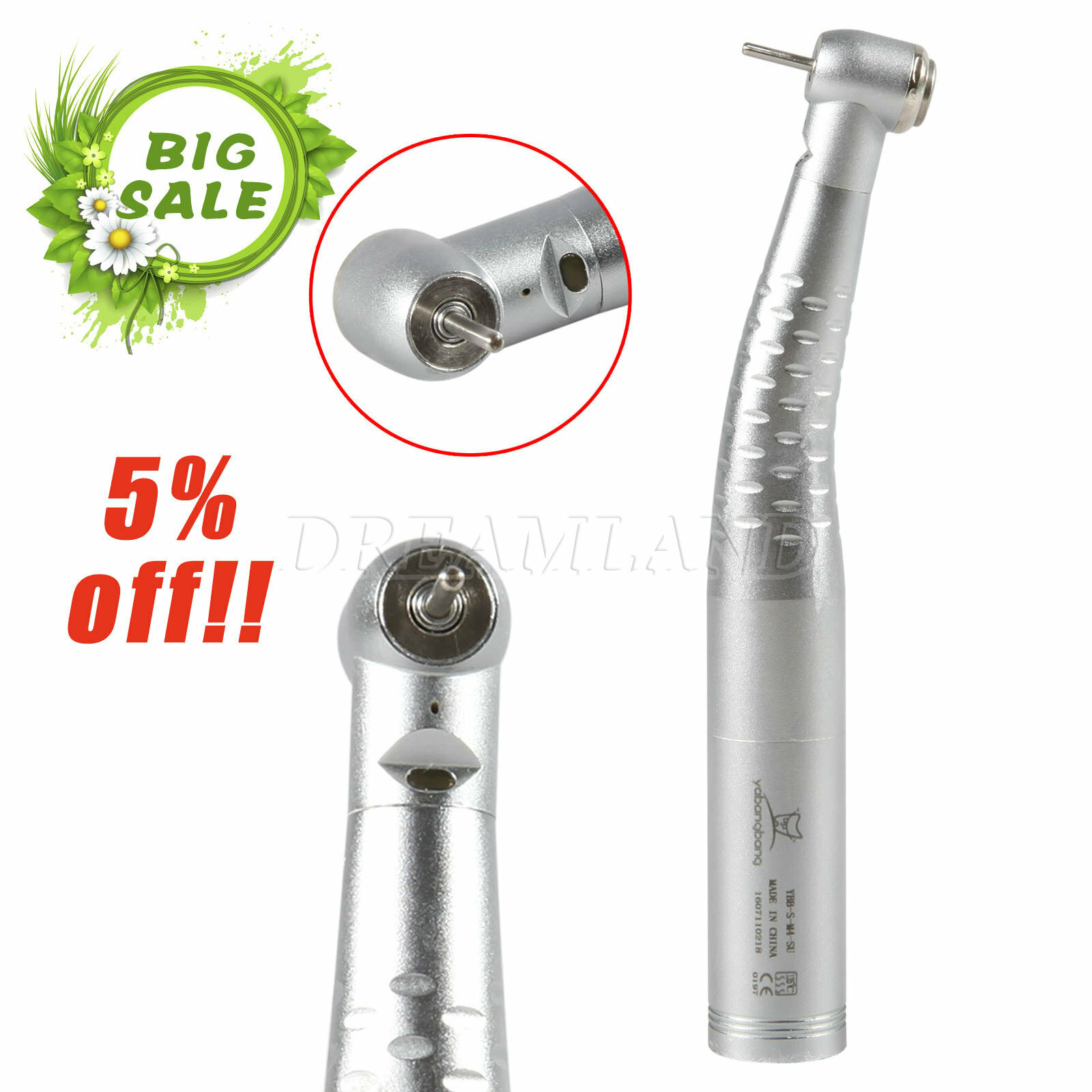 Dental Fiber Optic Turbine Handpiece fit KaV cavo LED 4/6Hole Quick Coupling YB6