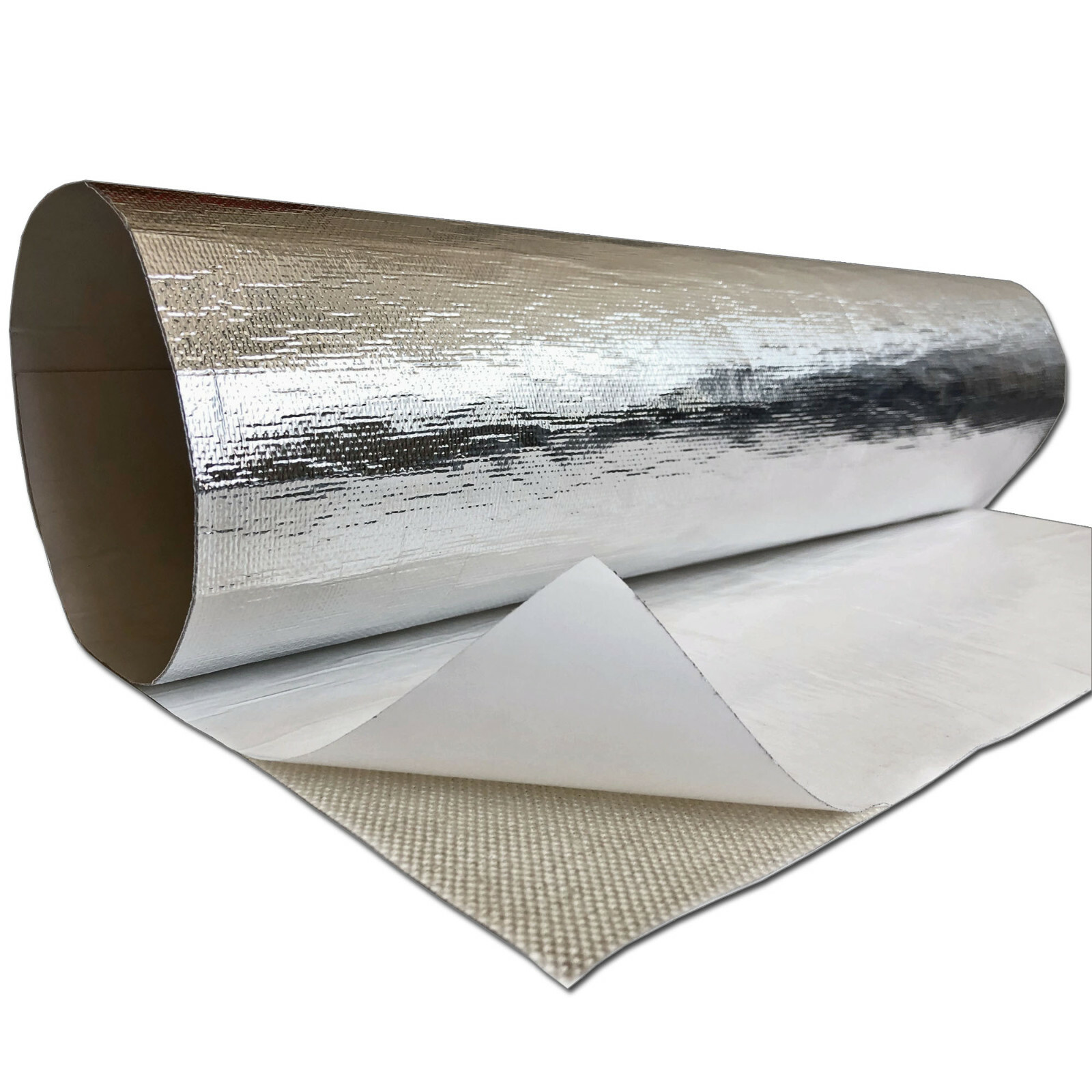 Heat Reflective Barrier Adhesive Backed Aluminum Fiberglass Cloth Sheet