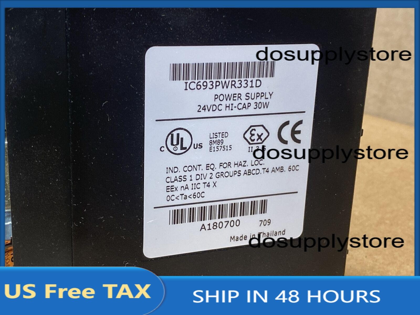 NEW Unopened GE Fanuc IC693PWR331D Series 90-30 Power Supply 24VDC HI-CAP 30W