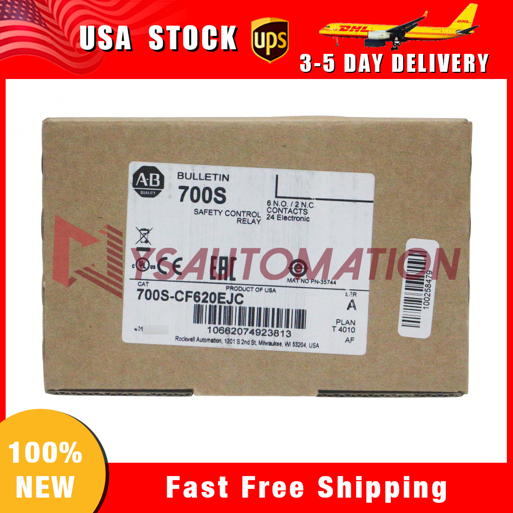 Branded New Allen Bradley Bulletin 700S Safety Control Relay 700S-CF620EJC