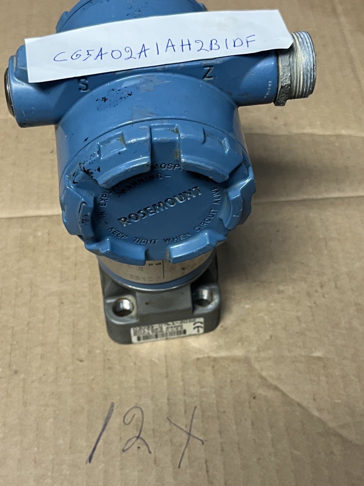 ROSEMOUNT 3051-CG5A02A1AH2B1DF PRESSURE TRANSMITTER 2000 psi