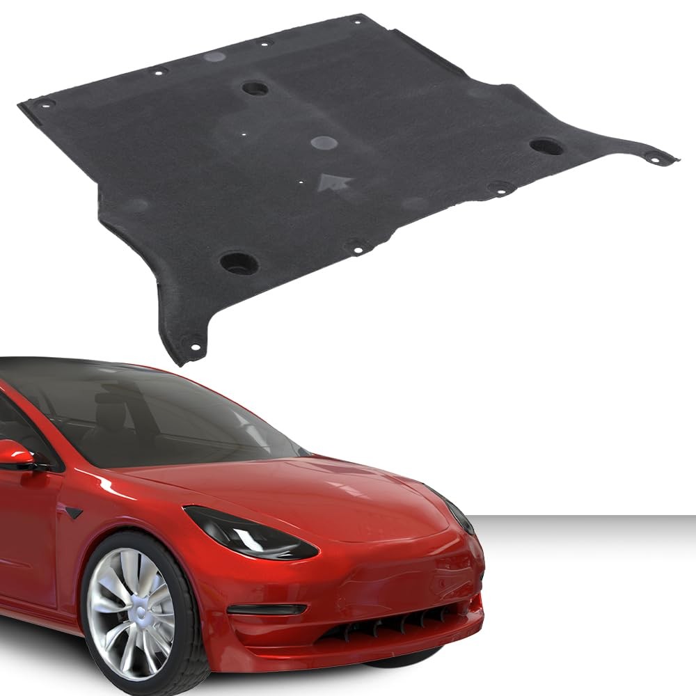 Front Under Engine Cover Splash Guard Tesla Model 3 2017-2023 1104312-00-B Black