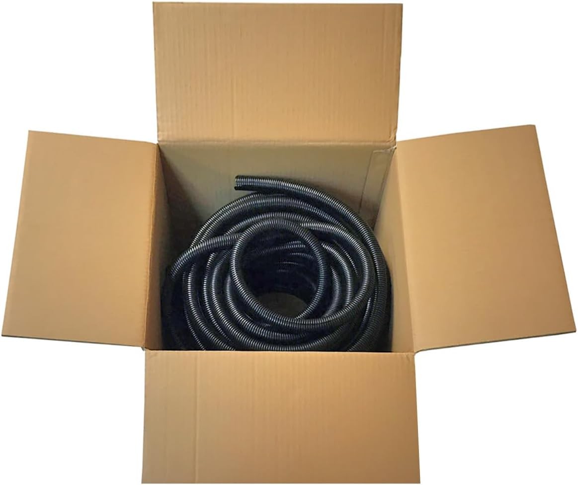 Electriduct 2″ Polypropylene Non-Slit Wire Loom Corrugated Flexible Conduit – 10