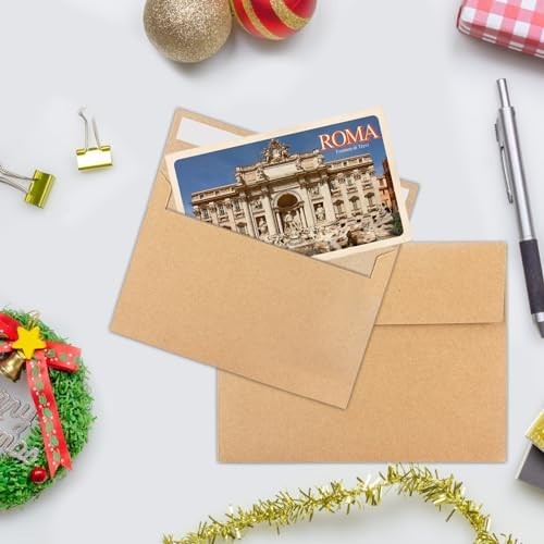 50 Pack Kraft Envelopes 4 X 6 Inch Brown Envelopes,A4 Envelopes, Card Envelopes,