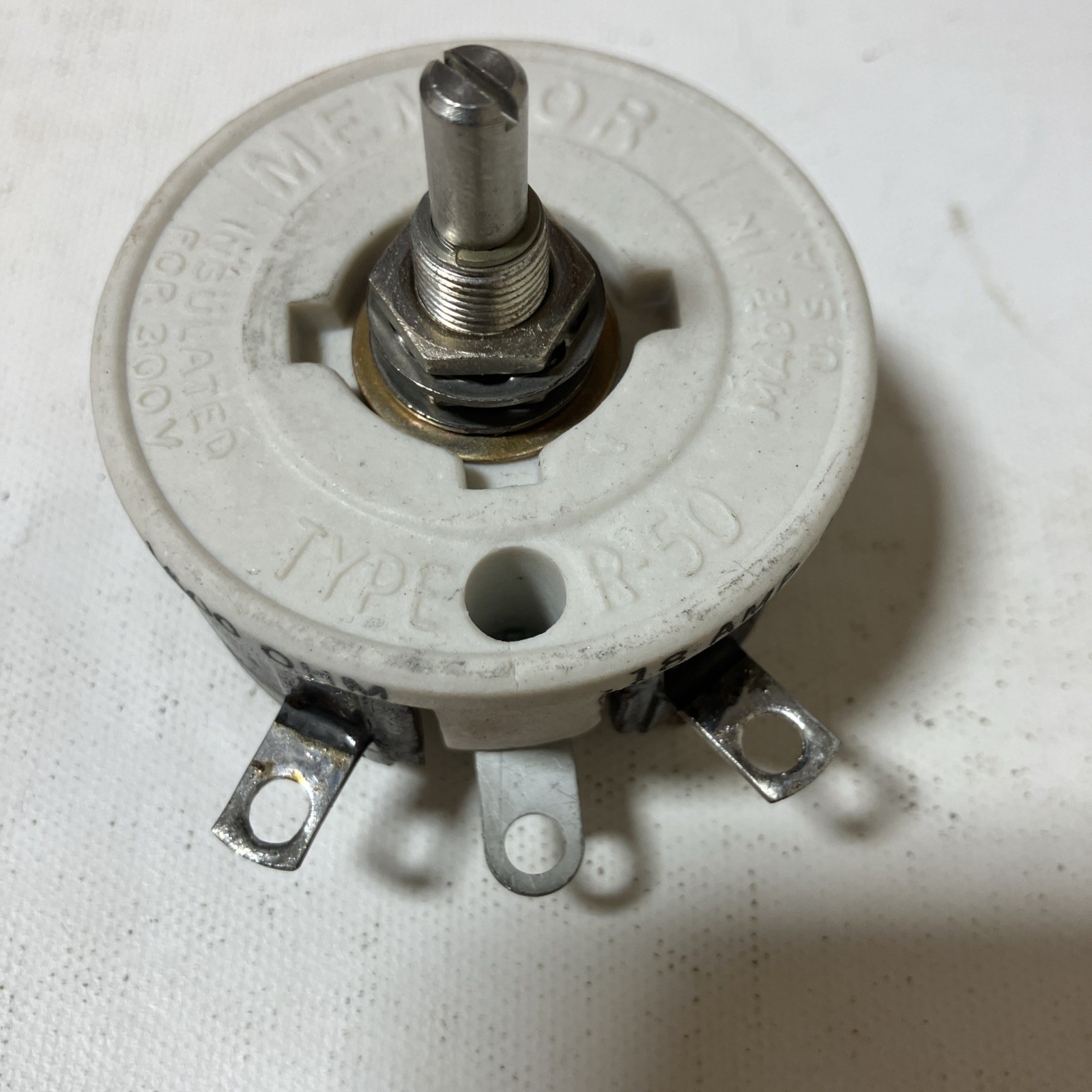 Lot of 2 Memcor Type R-50 15000 OHM .18 AMP 66-50 Rheostat
