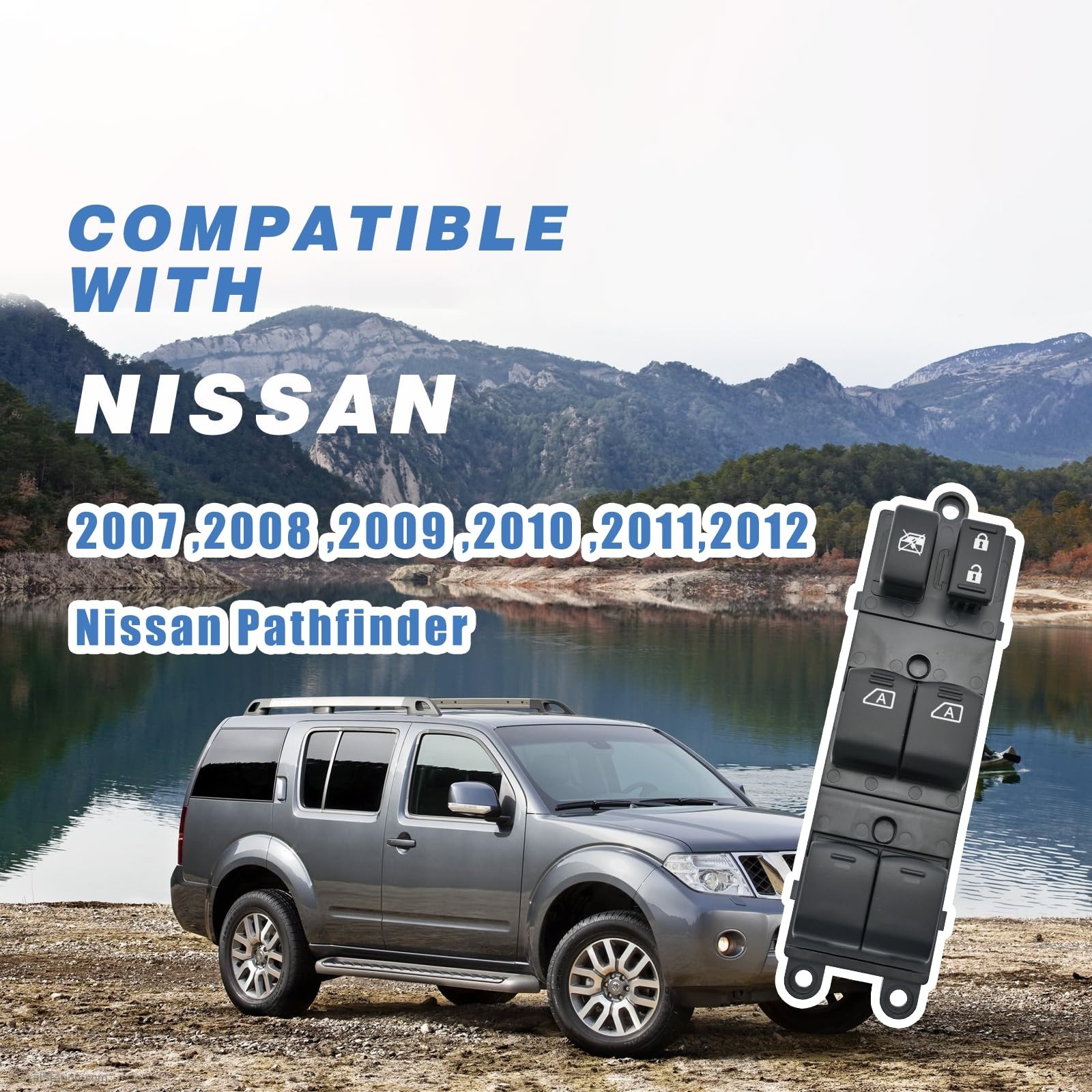 Driver Side Window Switch Compatible with 2007-2012 Nissan Pathfinder Window …