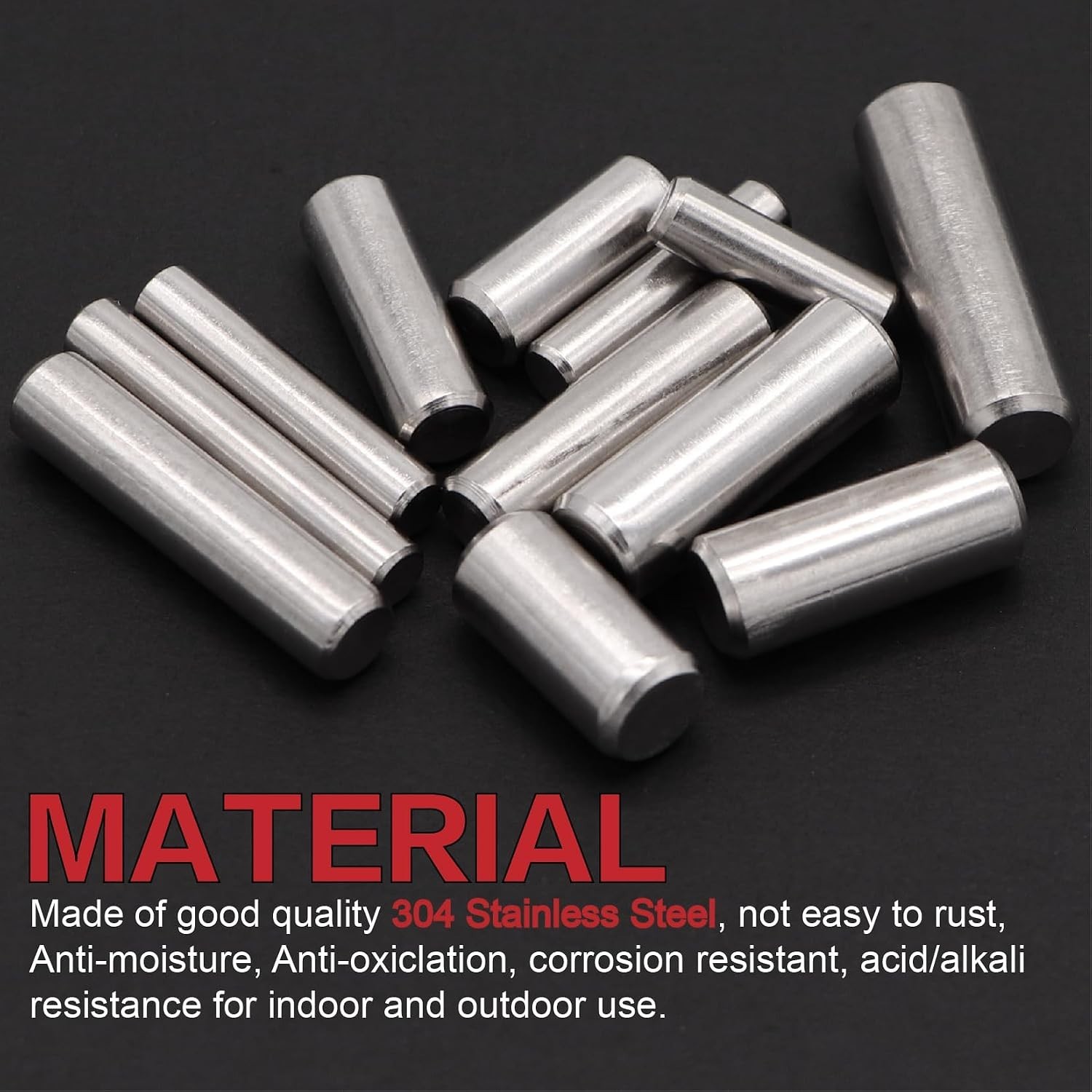 120pc Cylindrical Dowel Pins Assortment