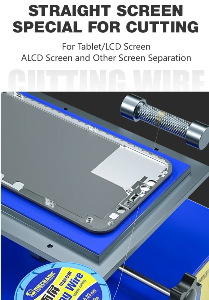 Mechanic Cutting Wire Mobile Phone Screen Separator ZM1 0.03MM L:200M