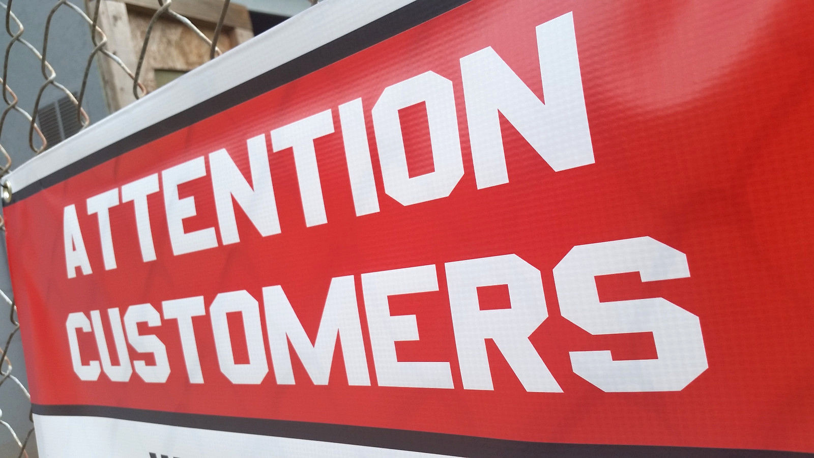 ATTENTION CUSTOMERS Disclaimer New Sign Tire Wheel Rims Auto Mechanic Shop Legal