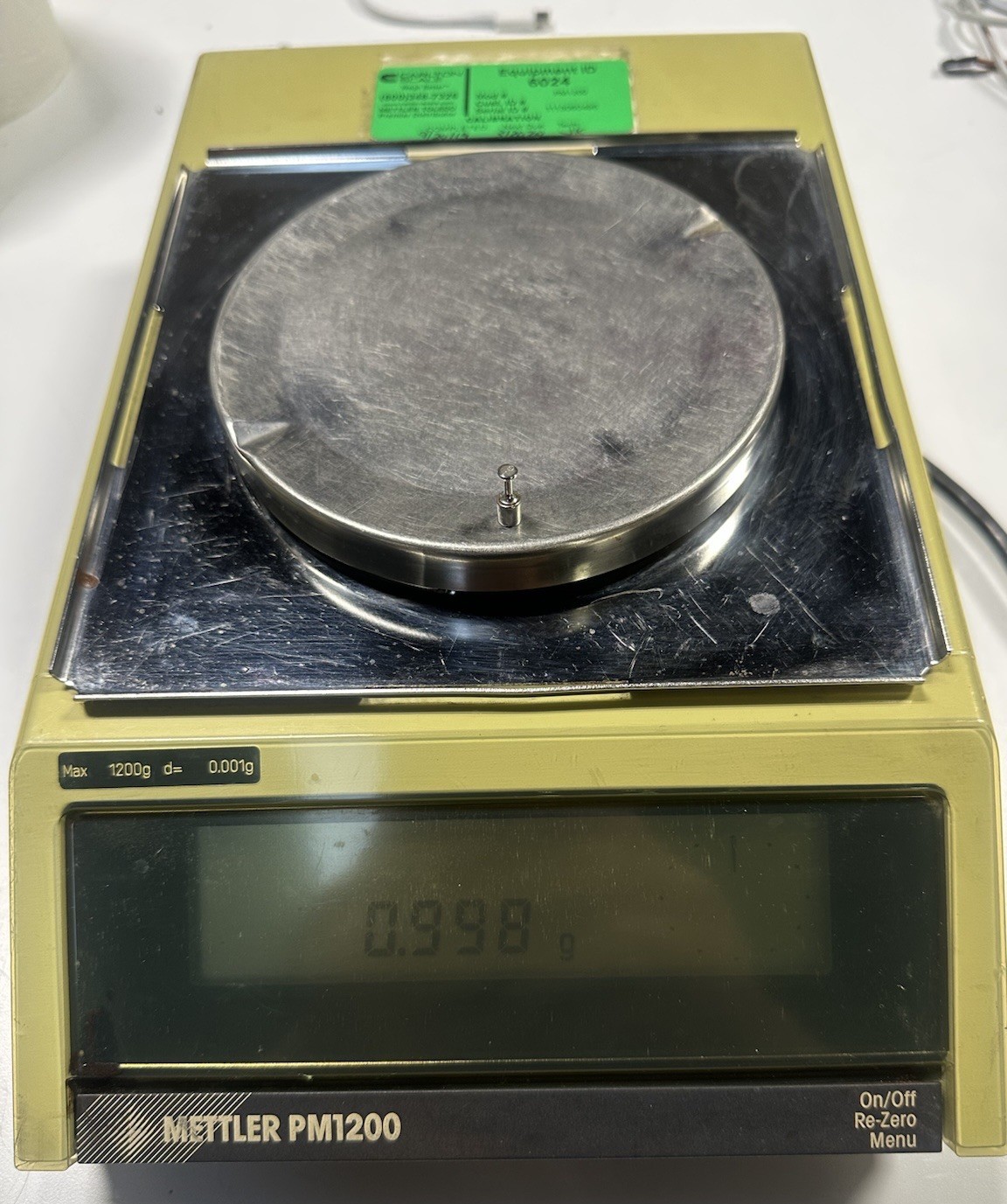 Mettler digital lab scale balance analytical PM1200 PM 1200 g 1 mg lab