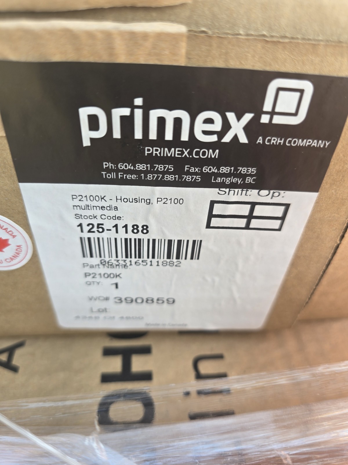 Primex P2100K 21″ Plastic Enclosure w/ Base and Hinged Lid Lightweight New!