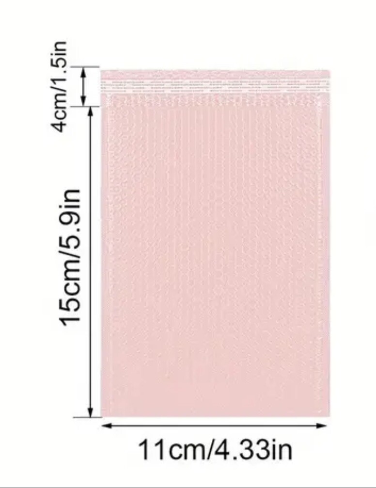 20 PINK POLY BUBBLE MAILERS SHIPPING PADDED BAGS MAILING ENVELOPES SMALL 4×5