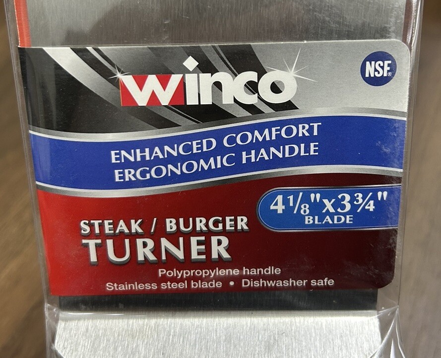 Winco TWP-41 4-1/8″ x 3-3/4″ Steak/Burger Turner / Heavy Duty / New