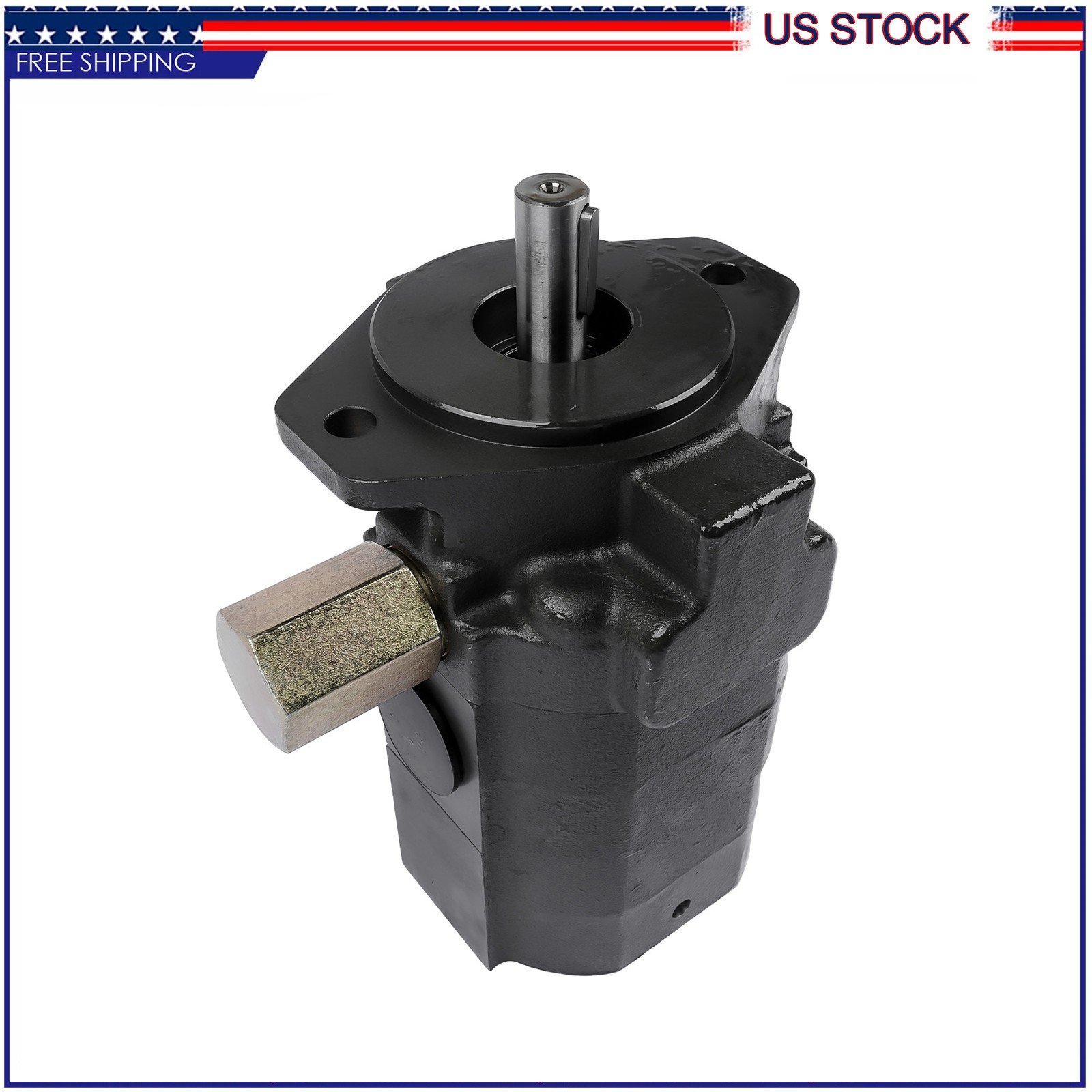 28GPM 2Stage Hydraulic Log Splitter Pump 3000psi Continuous Rated Wood Processor