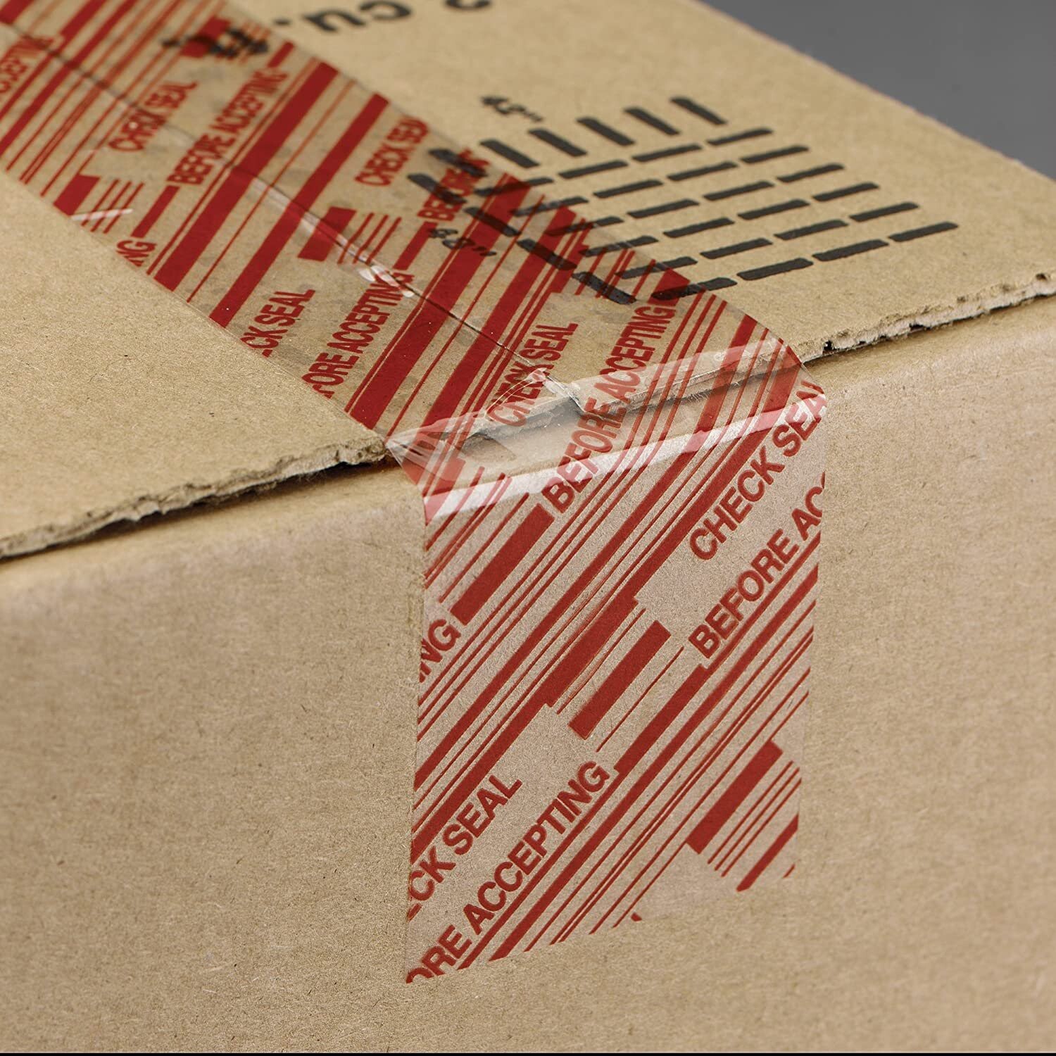 36 Rolls 2inch x 110 Yds Pre-Printed Packing Tape,”Check Seal Before Accepting”
