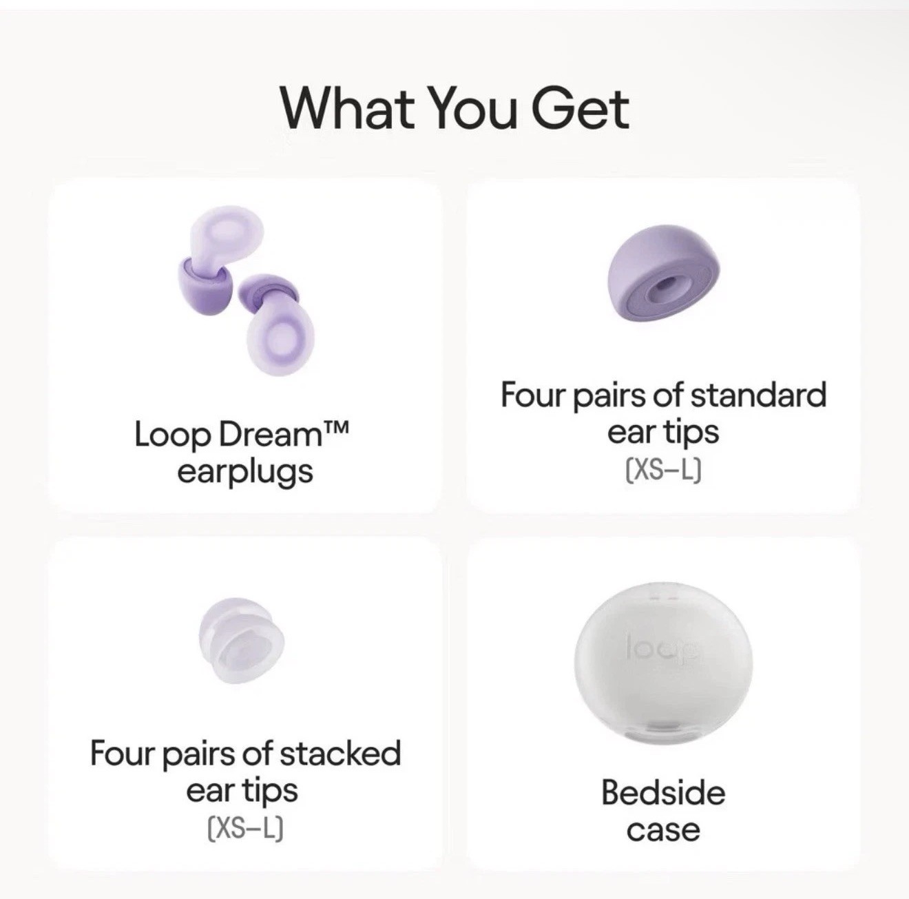 Loop Dream Earplugs for Deep Sleep, Napping and Snoring – Lilac