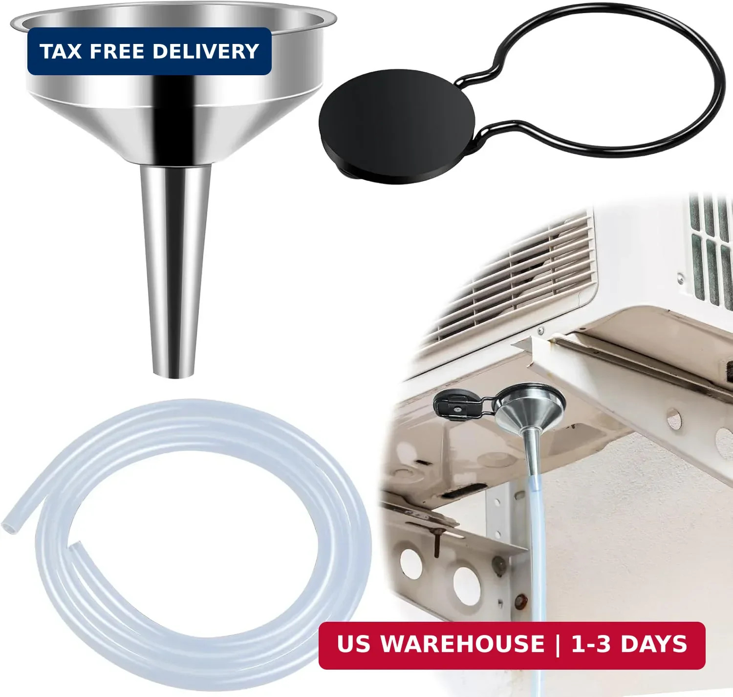 4Ft Magnetic Window Air Conditioner Drain Kit Universal Portable Air Conditioner