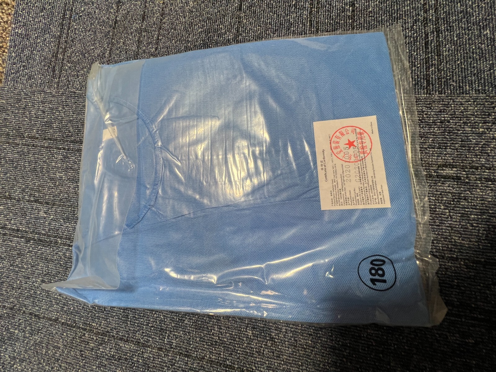 QTY 120 Dandong Devote Isolation Gown Size 180 XL Single Use