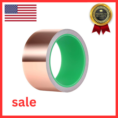 Copper Foil Tape with Conductive Adhesive for Guitar & EMI Shielding (2 x 33)