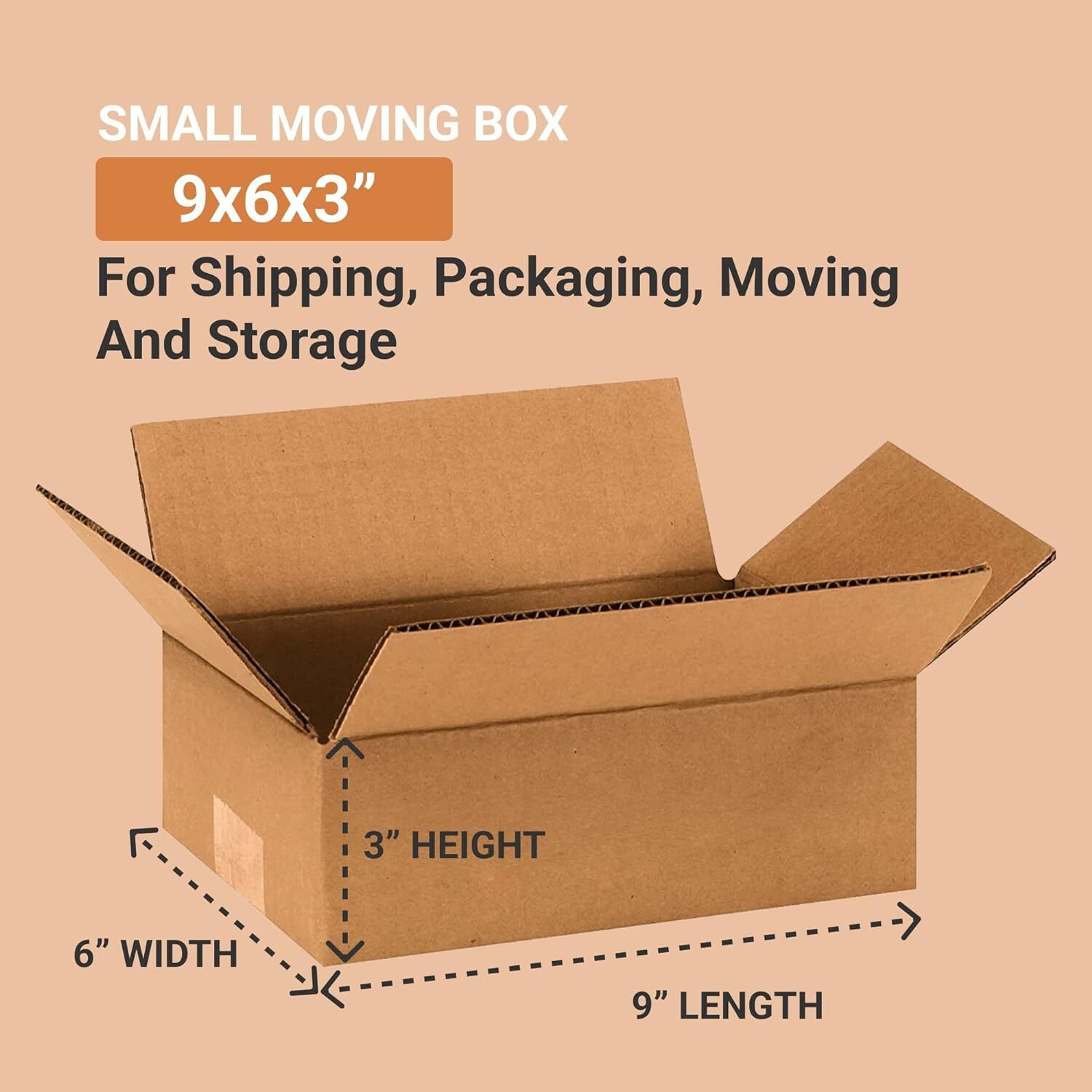 1-150 9x6x3 Cardboard Packing Mailing Shipping Corrugated Box Cartons