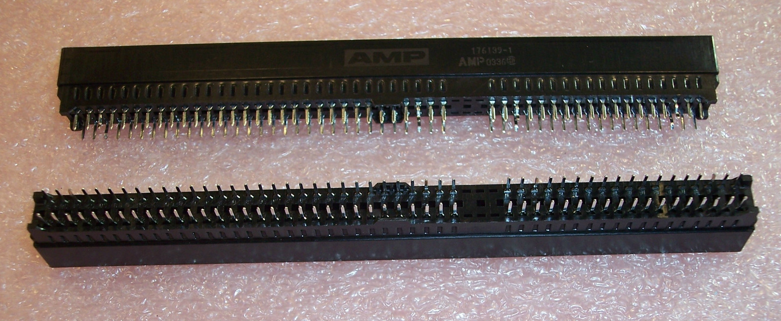 QTY(5) 49 POSITION 18/31 DUAL COMBO CARD EDGE II CONNECTORS 2.54mm 176139-1 TYCO