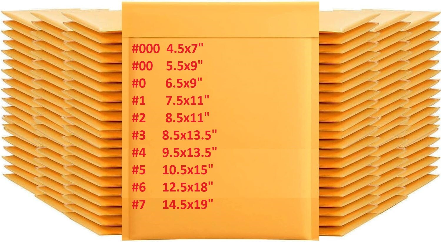Kraft Bubble Mailers Padded Envelope Shipping Bags Seal Any Size 50/100/200/500