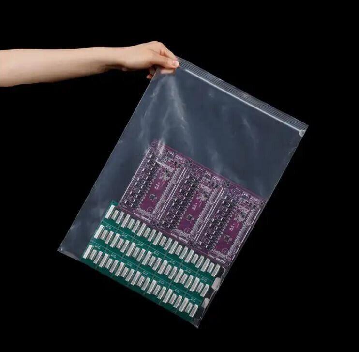100 Pack 14×20 Inch Clear Reclosable Zipper Bag Plastic Poly Zip Lock Bags 2Mil