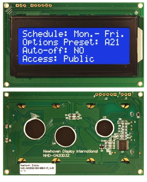 Newhaven Display NHD-0420D3Z-NSW-BBW-V3 Serial LCD – 4 x 20 Character – STN-B…