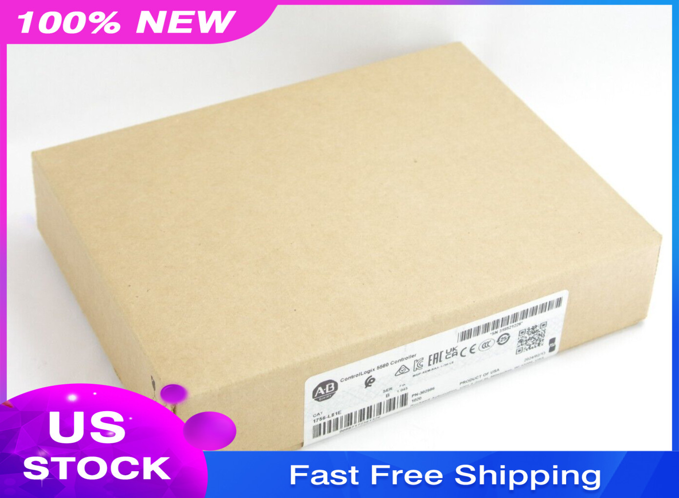 2024-25 Allen-Bradley 1756-L81E /B ControlLogix Processor – New Suplus (Sealed)
