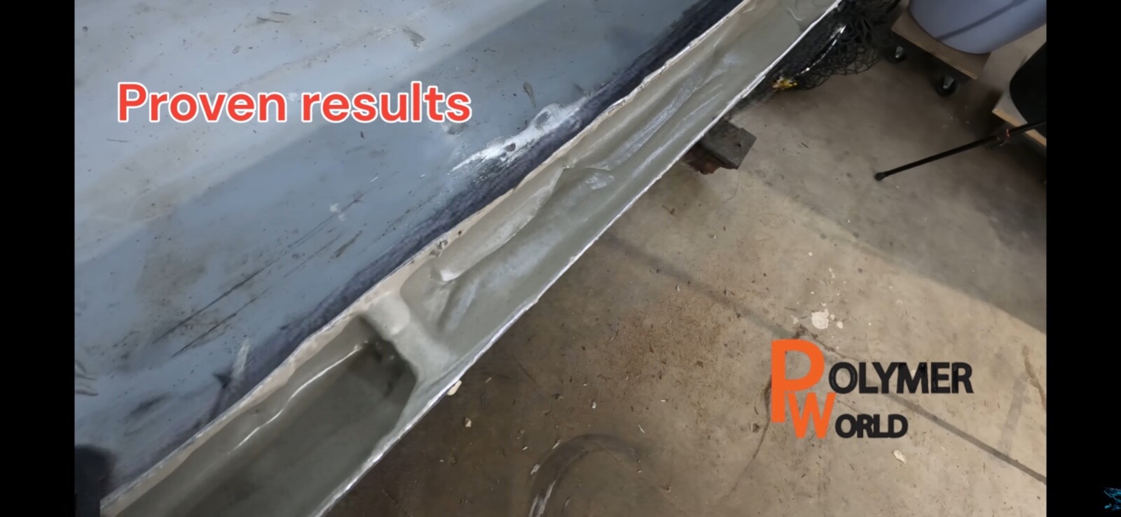 CeramicTransom Pour for Transom Repairs Docks Power Boats Engine Mounting Wood