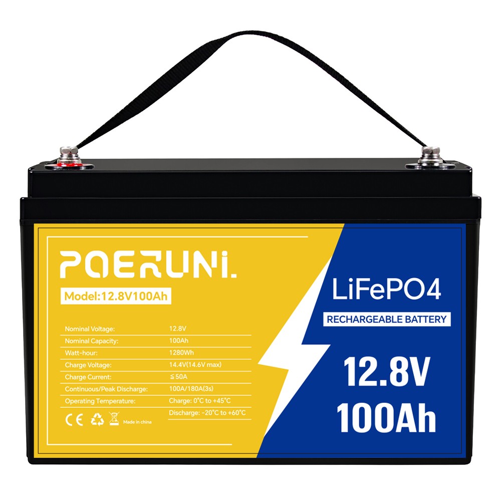 NEW 12V 100Ah LiFePO4 Lithium Battery 8000+ Deep Cycle BMS for Solar RV Off-grid