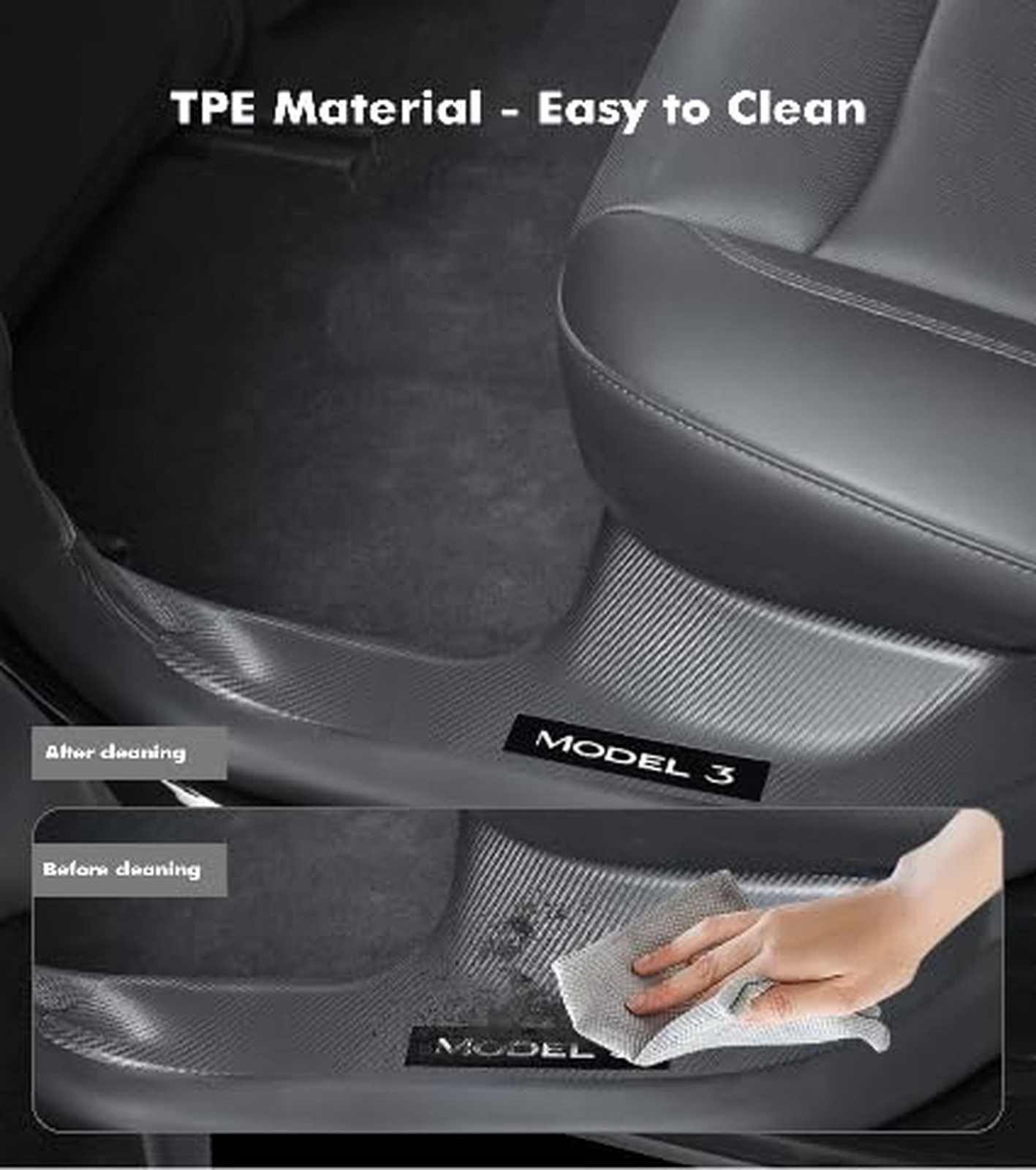 PM Auto Door Sill Trim Protector for Tesla Model 3 Highland 2023-2025 Vehicle…