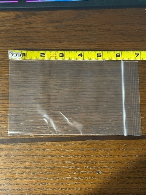 100 Clear Plastic APPLE BAGS 4.0 “x 6.0”