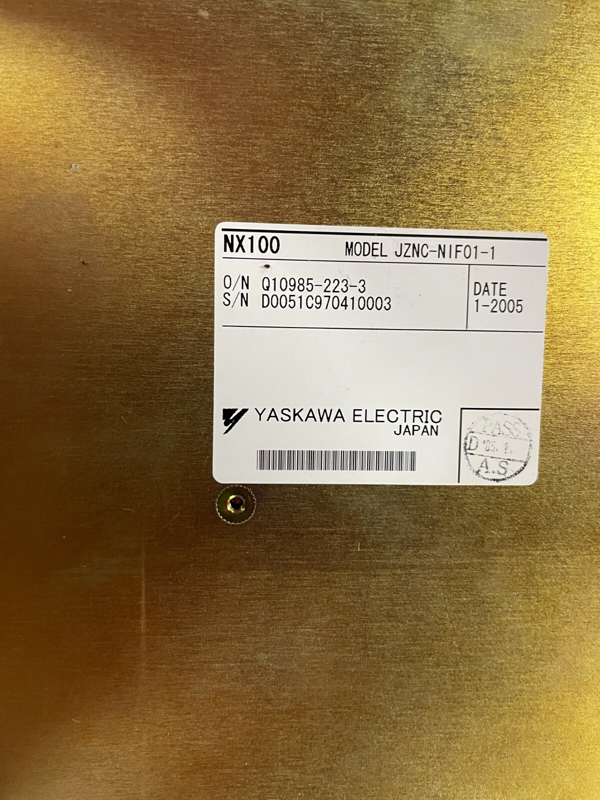 Yaskawa JZNC-NIF01-1
