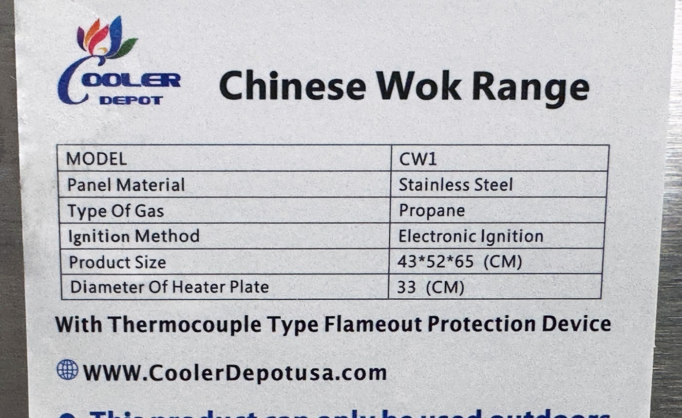 NEW Chinese Wok 13″ Ring Fire Range Restaurant Stir Fry Chinese Gas Propane LP