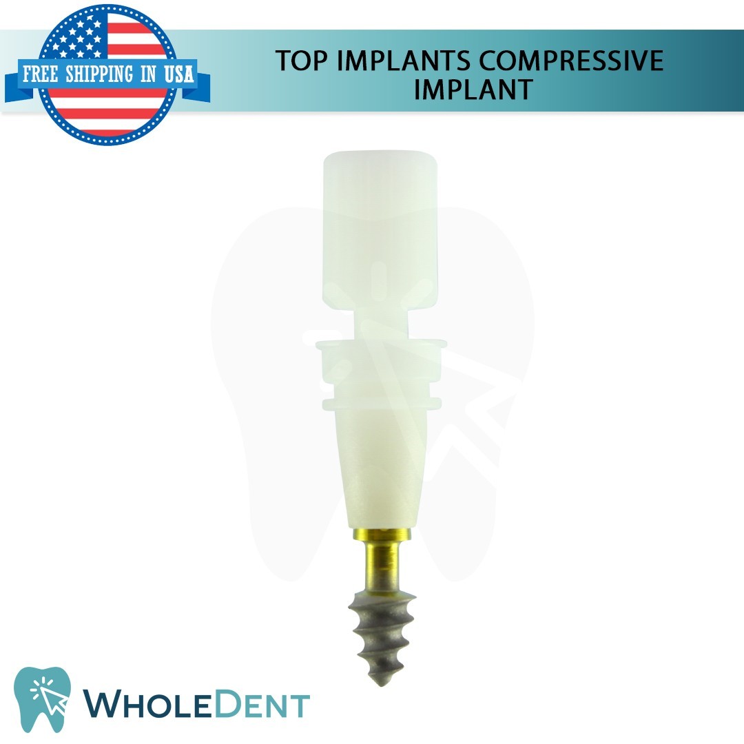 1x Dental Compressive Monoblock Fixture Titanium Sterile SLA Surface Dentistry