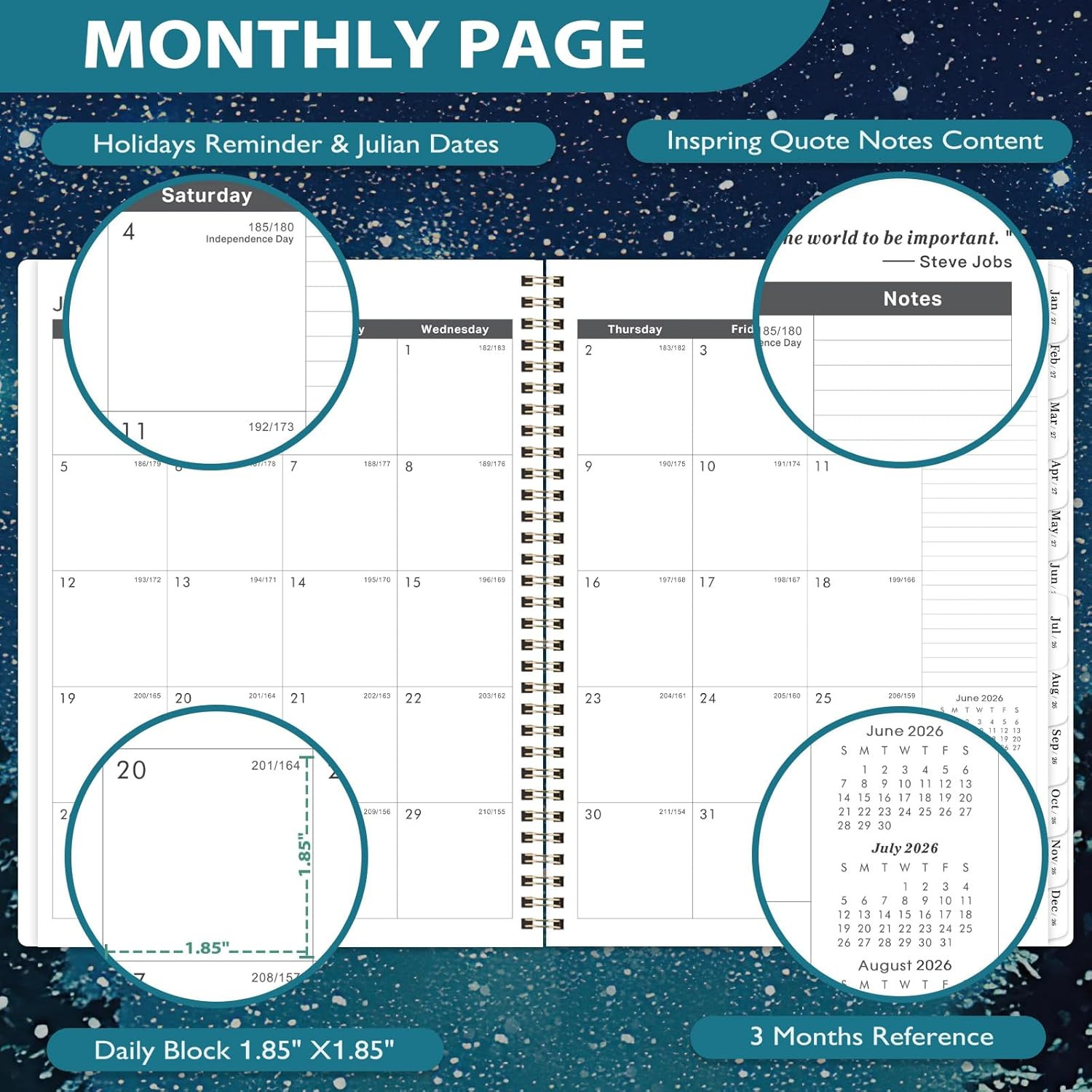 Monthly Planner 2026-2028 – 2 Year Monthly Planner 2026-2028, July 2026 – June 2