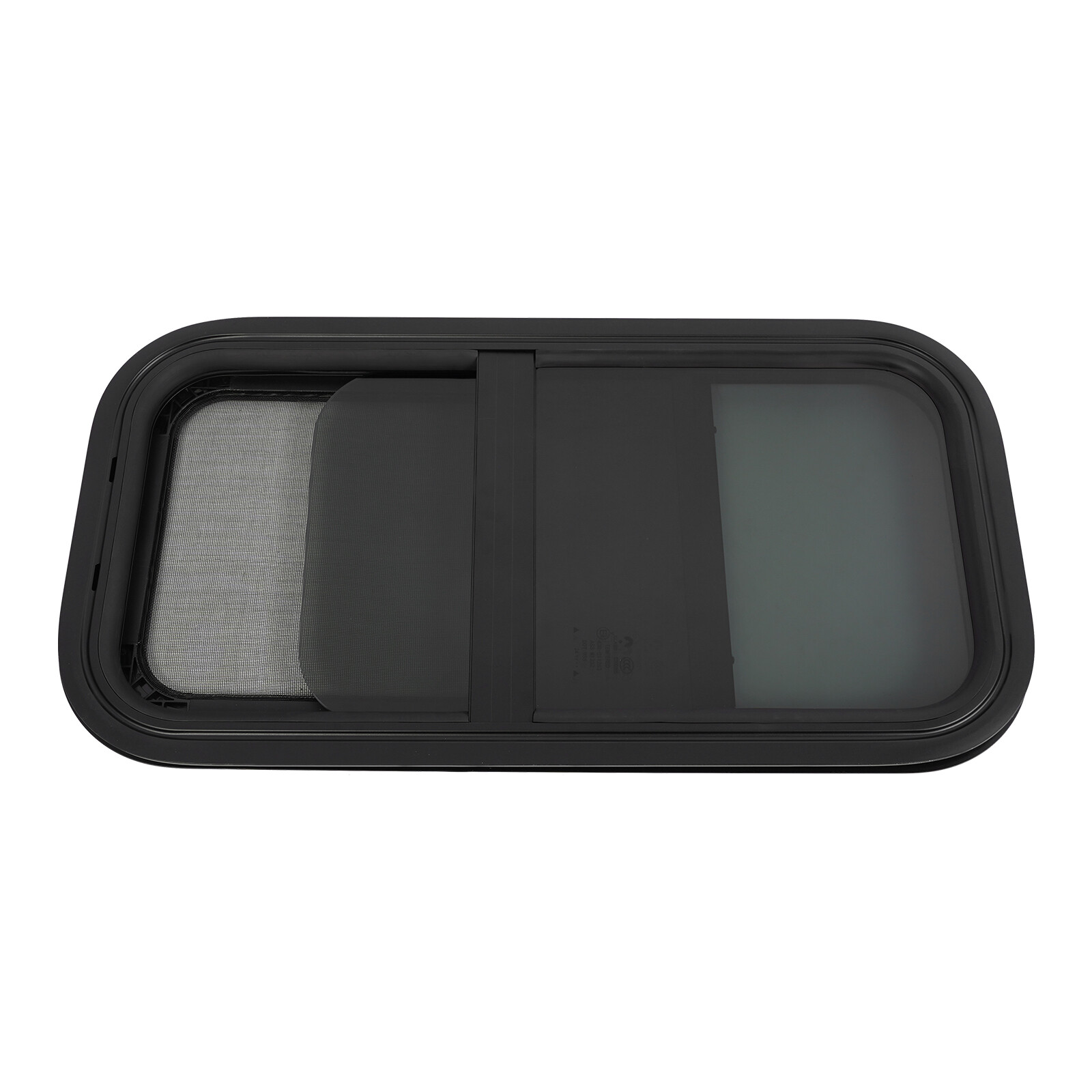 2PCS RV Window Vertical Slide Window 12 x 24in with Trim Rings for Cargo Trailer