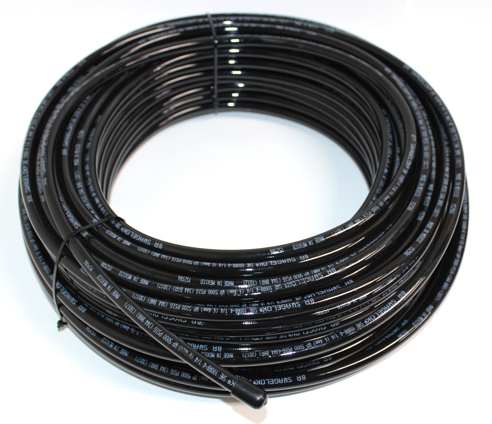 Swagelok 8R-4 Thermoplastic Nylon Core 100R8-4, 1/4” 6.4mm Hydraulic Hose 200ft