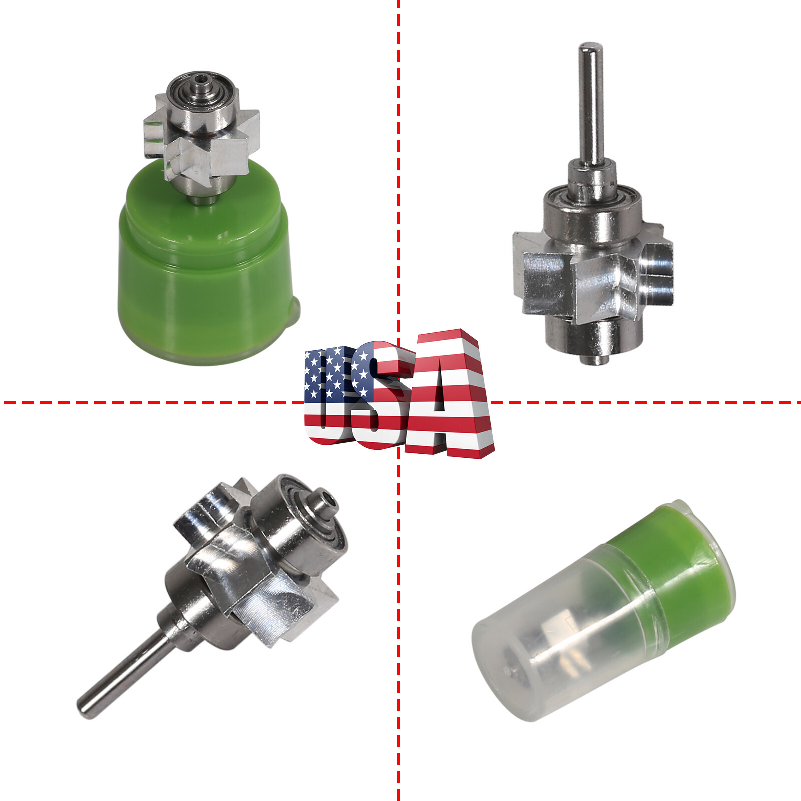 Dental Turbine Cartridge Rotor for Yabangbang High Speed Handpiece Replacement