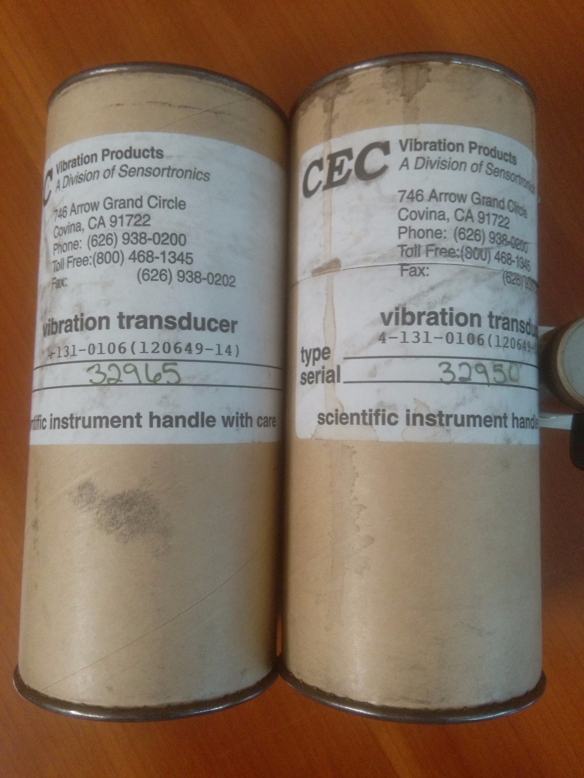 CEC 4-131-0106 VIBRATION TRANSDUCER, NEW IN BOX, 2 AVAILABLE, 60 DAYS WARRANTY