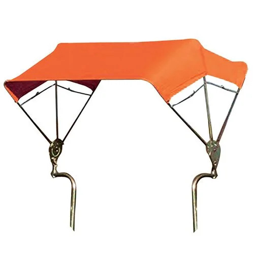3-Bow Tractor Canopy with Frame Fender Mount 40″ – Orange
