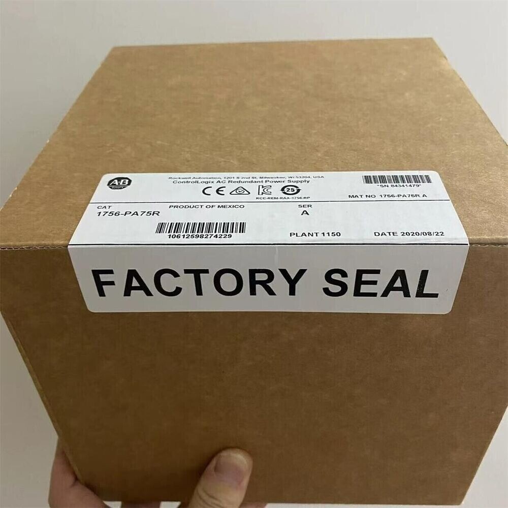 Allen-Bradley 1756-PA75R SER A ControlLogix AC Redundant Power US Free Tax