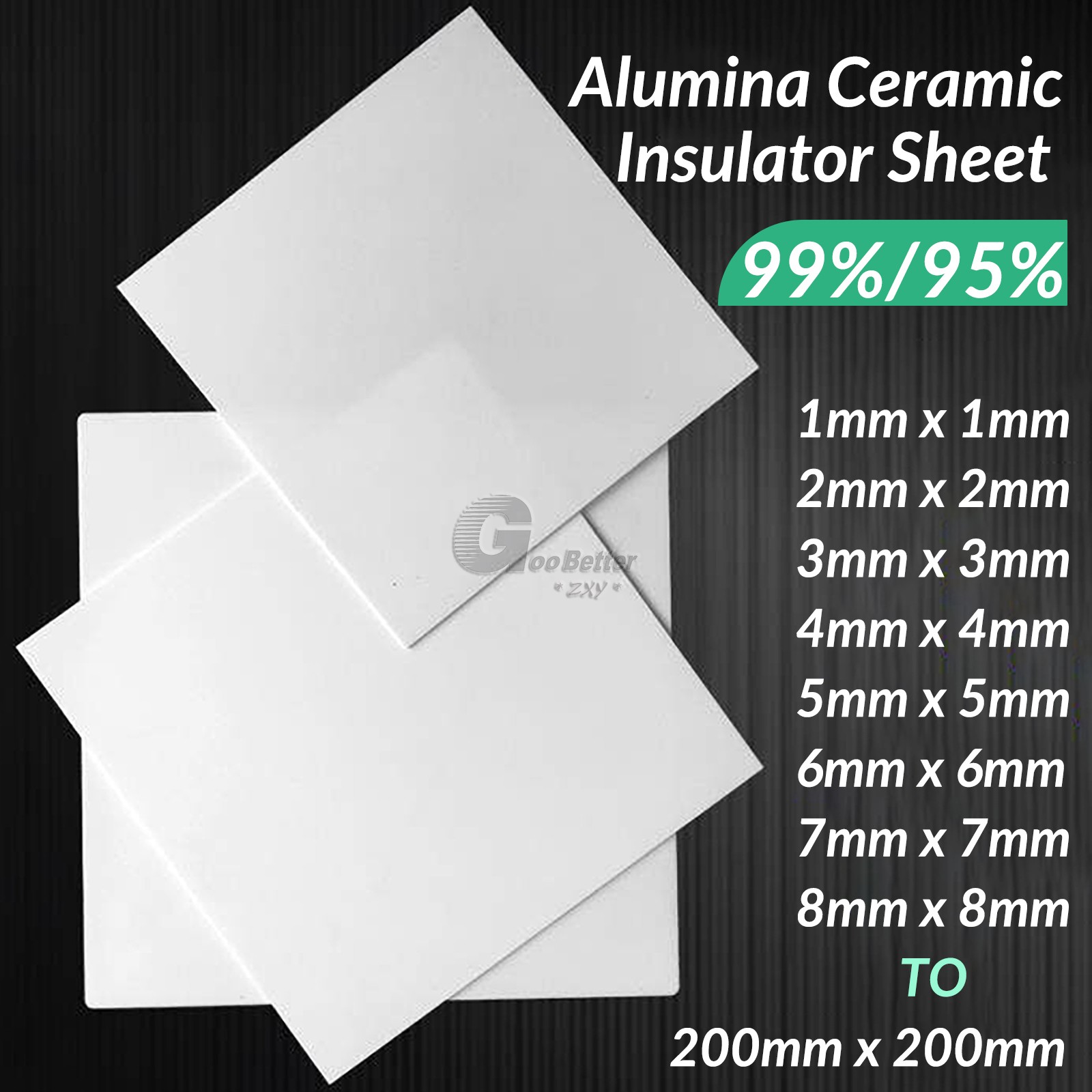 Alumina Ceramic Insulator Sheet High Temperature Resistance Thermal Conduct